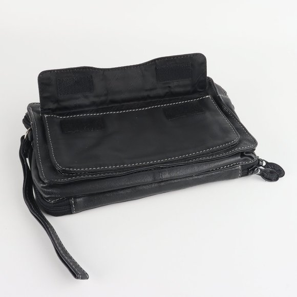 Scully Leather Personal Clutch Black Leather - Picture 8 of 12
